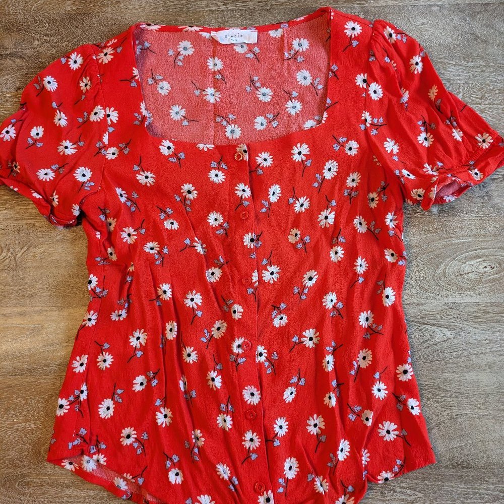 Elodie Short Sleeve Blouse - size small